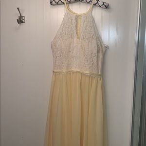 Bridesmaid dress - Yellow and Ivory